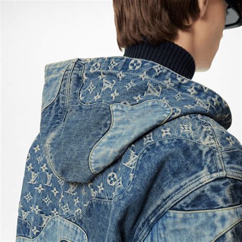 louis vuitton denim hoodie|louis v monogram hoodie.